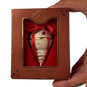 Lenox Just Jingles Bell Ornament‎ Porcelain Gold Stars Christmas Holiday C14Q